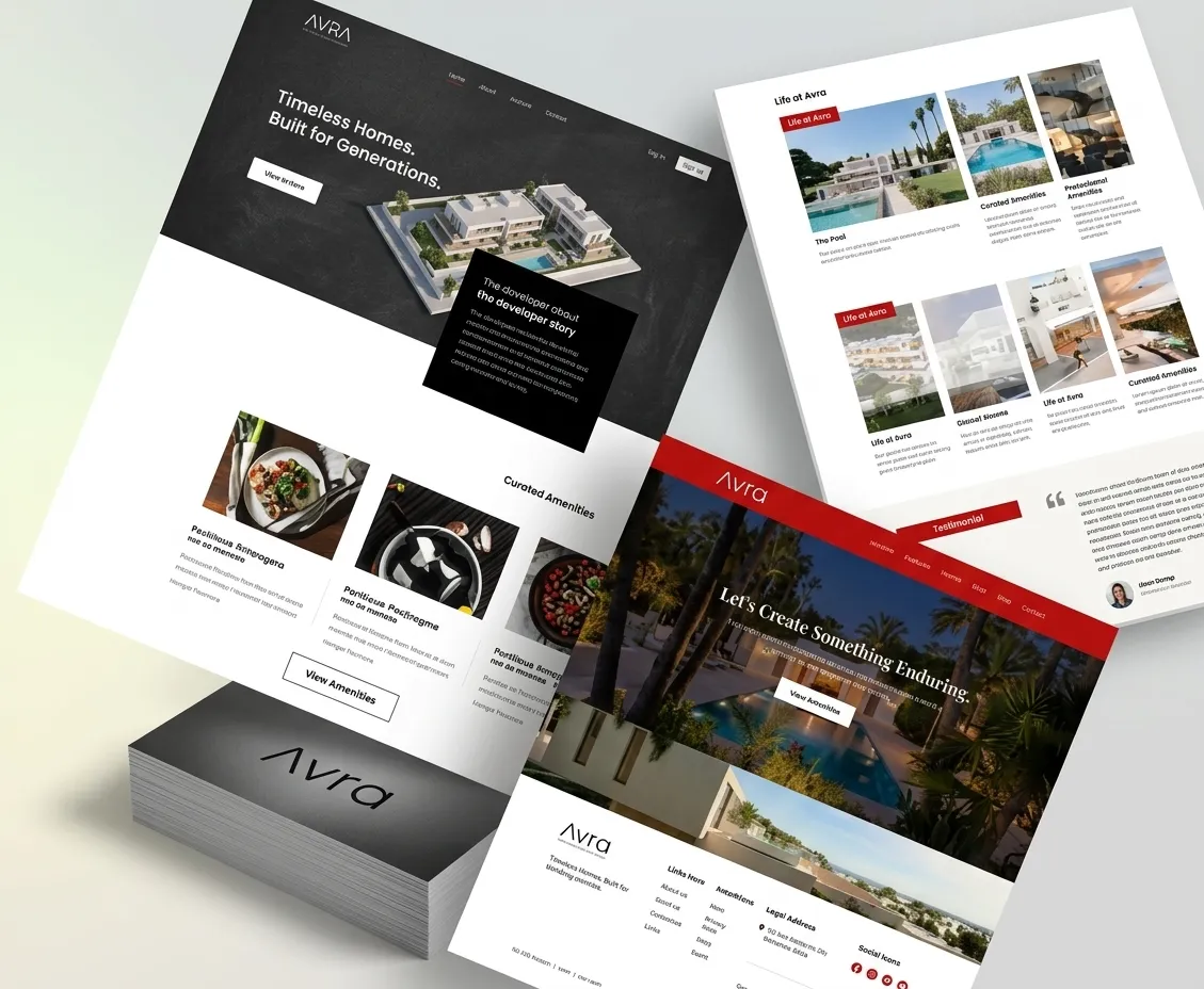 AVRA Luxury Real Estate Website