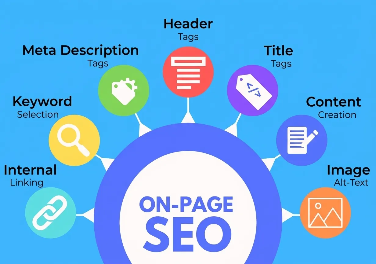 On-Page SEO content and keyword optimization